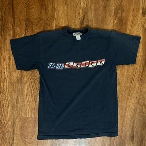 Navy and red vintage America Jem sportswear tee